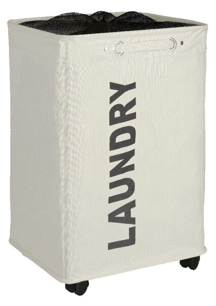 Cesto portabiancheria Quadro beige, 79,2 l Corno - Wenko