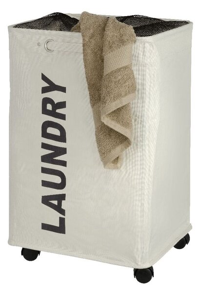 Cesto portabiancheria Quadro beige, 79,2 l Corno - Wenko