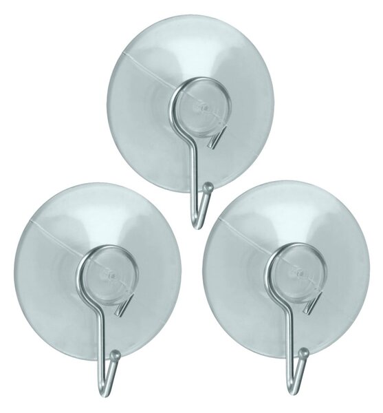 Set di ganci senza foratura in plastica 3 pz – Metaltex