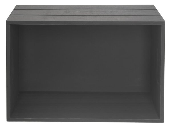 Scatola color antracite in legno 36x26x15 cm – Orion