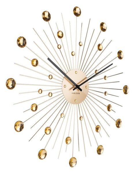 Orologio di colore oro, ø 50 cm Sunburst - Karlsson