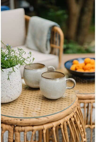 Tavolo da giardino rotondo in rattan artificiale ø 47 cm Vistdal - Bonami Essentials