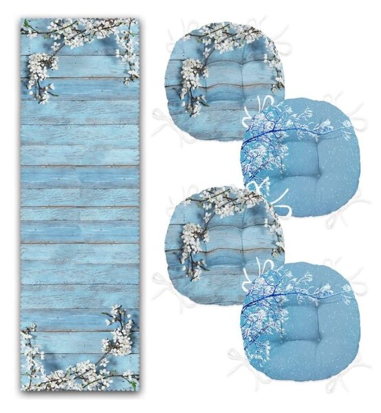 Set di cuscini per sedili e pedate 5 pezzi - Mila Home