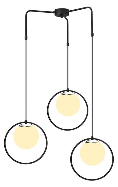 Apparecchio a sospensione in metallo nero Opviq luci Nazarios - Opviq lights