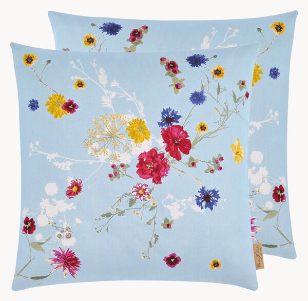 Copricuscino reversibile jacquard Fleurs Volantes