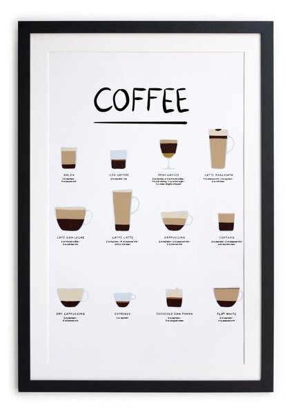 Poster in cornice 30x40 cm Coffee - Really Nice Things