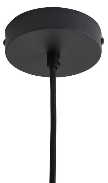 Lampada a sospensione di design nera con vetro verde - Kemner