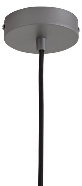 Lampada a sospensione di design argento con vetro fumé - Kemner