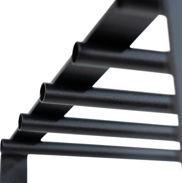 Attaccapanni da parete nero in metallo con scaffale 100 cm Rex – Spinder Design