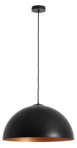 Lampada a sospensione nera con dettaglio color rame , ø 50 cm Lord - CustomForm