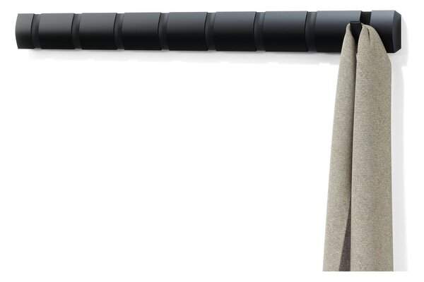 Appendiabiti da parete nero in legno di frassino Flip - Umbra