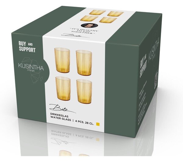 Set di bicchieri 4 pz 280 ml Kusintha – Bitz