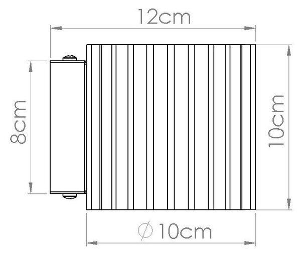 Lampada da parete burgundy ø 10 cm Zora – Sollux