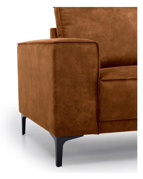 Poltrona in similpelle marrone Copenhagen - Scandic