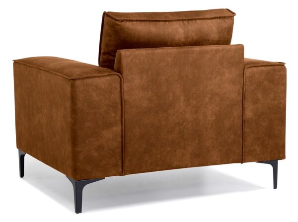 Poltrona in similpelle marrone Copenhagen - Scandic