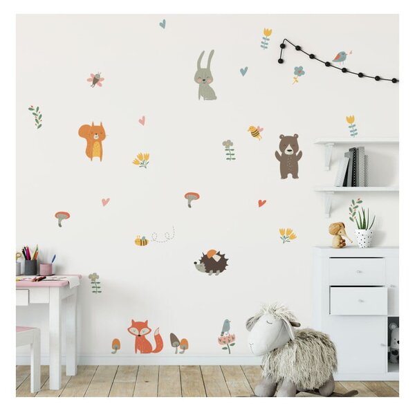 Set di adesivi murali Funny Scandinavian Animals - Ambiance