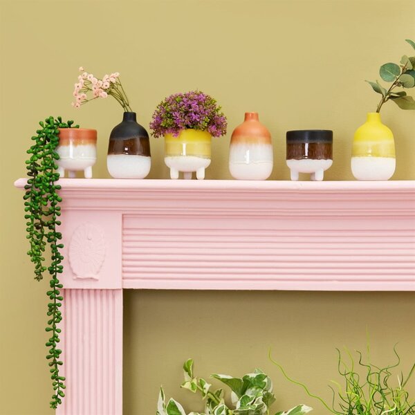 Vaso in gres arancione Mojave - Sass & Belle