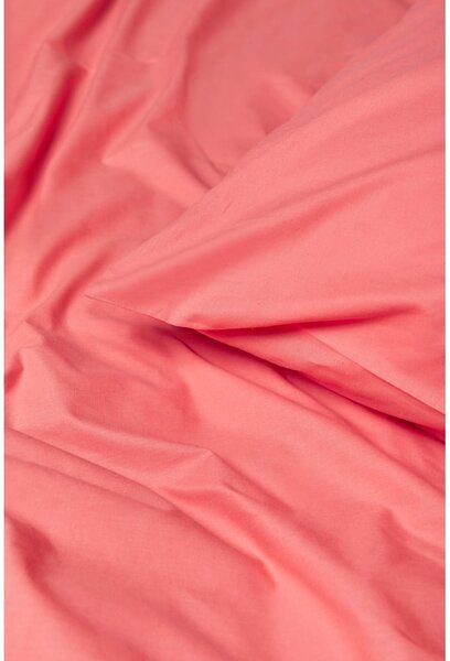 Lenzuola in cotone rosa corallo per letto matrimoniale, 200 x 220 cm - Bonami Selection