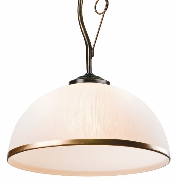 Lampadario a sospensione con supporto rigido RETRO 1xE27/60W/230V patina nera