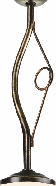 Lampadario a sospensione con supporto rigido RETRO 1xE27/60W/230V patina nera