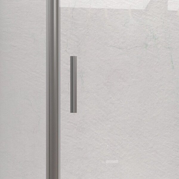 Kamalu box doccia angolare 70x100 telaio argento opaco scorrevole | ke-4000a