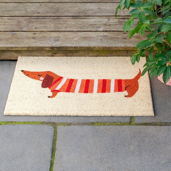 Zerbino in fibre di cocco 43x73 cm Sausage Dog – Rex London