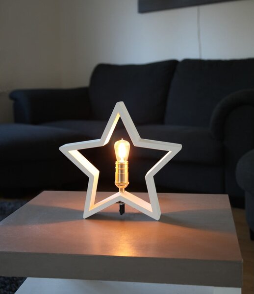 Decorazione luminosa bianca con motivo natalizio Lysekil - Star Trading