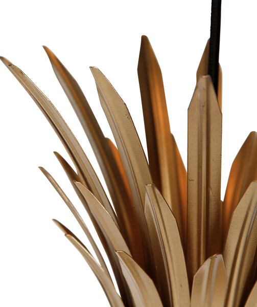 Lampadario Art Déco oro 3 luci - Wesley