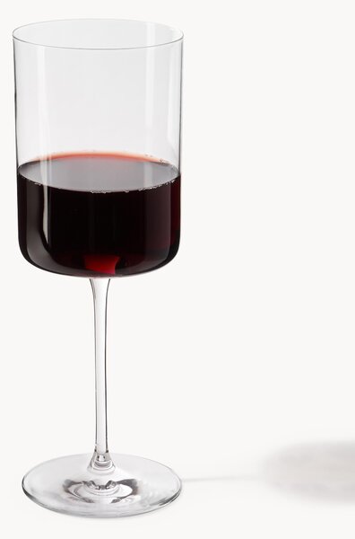 Set di 4 calici da vino rosso in cristallo Xavia