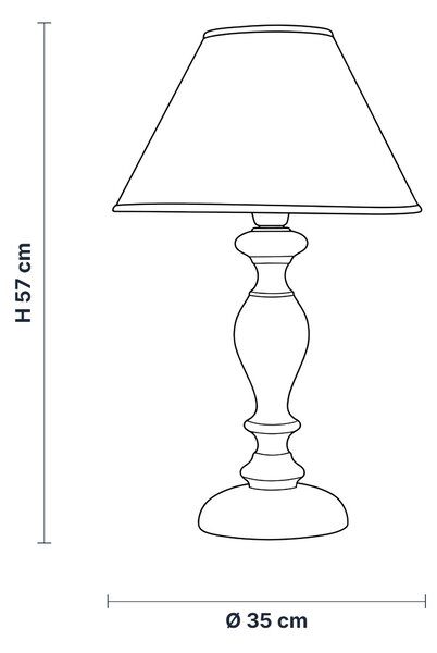 Lampada Da Tavolo Shabby Chic Cascina Bianco Tortora Vintage 1 Luce E27