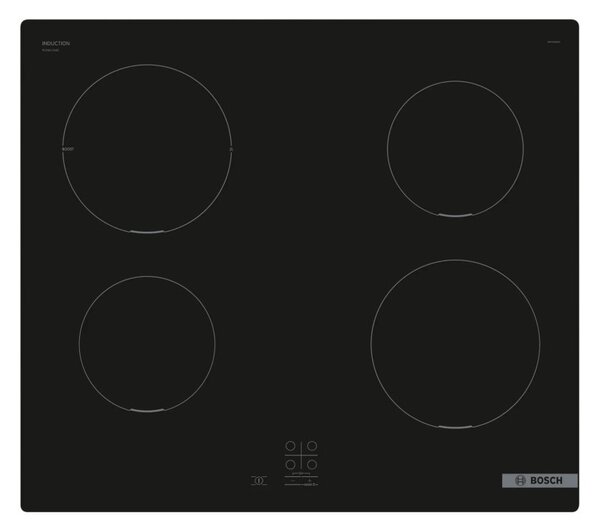 Bosch PUG611AA5E Piano Cottura Induzione 60cm 4 Zone PowerBoost su Piastra Poteriore Sinistra Serie2
