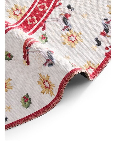 Tappeto rotondo rosso a tema natalizio ø 160 cm Toy's Delight Rocking Horse – Villeroy&Boch