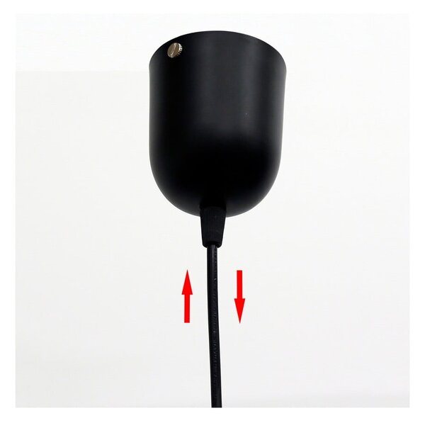 Lampada a sospensione nera con paralume in vetro ø 10 cm Felis - Candellux Lighting