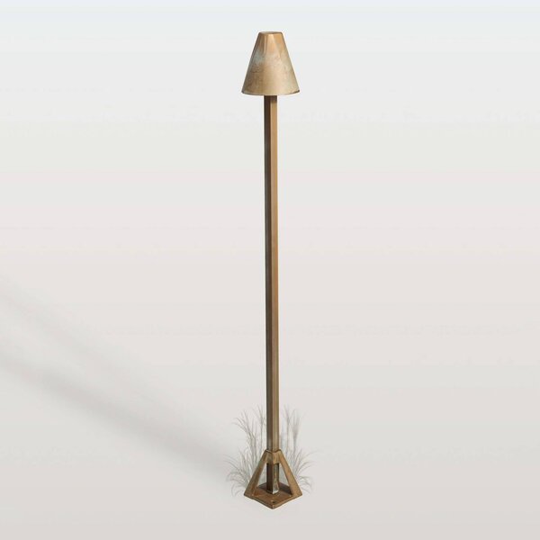 Moretti Luce Lampioncino da giardino Silva Disk, Bronzo / Ottone antico, Ottone, Campagna / Rustiche, Lampada LED da esterni
