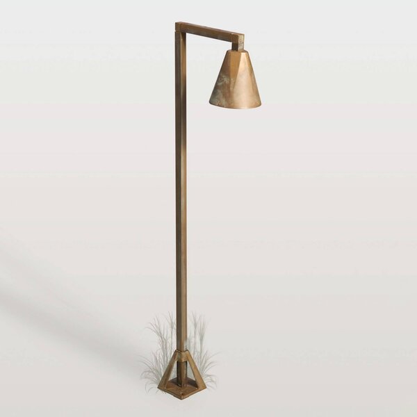 Moretti Luce Lampioncino da giardino Silva Disk, Bronzo / Ottone antico, Ottone, Campagna / Rustiche, Lampada LED da esterni