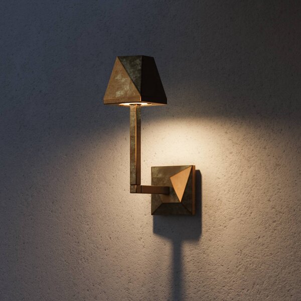 Moretti Luce Applique da esterni Silva Edge, Bronzo / Ottone antico, Ottone, Campagna / Rustiche, Applique da esterni