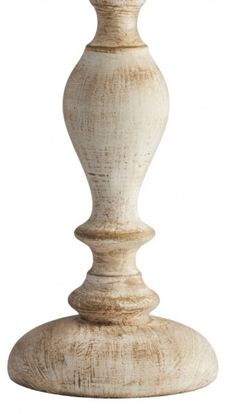 Lampada Da Tavolo Shabby Chic Cascina Bianco Tortora Vintage 1 Luce E27