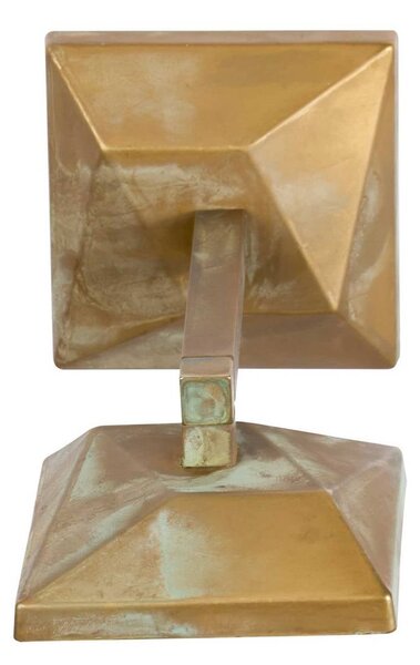 Moretti Luce Applique a LED Aura Edge, profondità 23 cm, ottone anticato IP65 Edge, Bronzo / Ottone antico, Ottone, Campagna / Rustiche