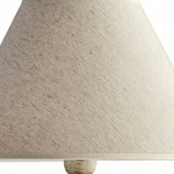 Lampada Da Tavolo Shabby Chic Cascina Bianco Tortora Vintage 1 Luce E27