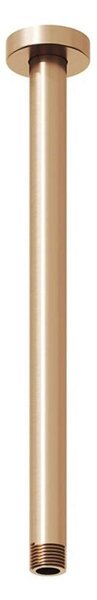 Ravak Docce - Braccio doccia a soffitto, 30 cm, oro rosa spazzolato X07P713