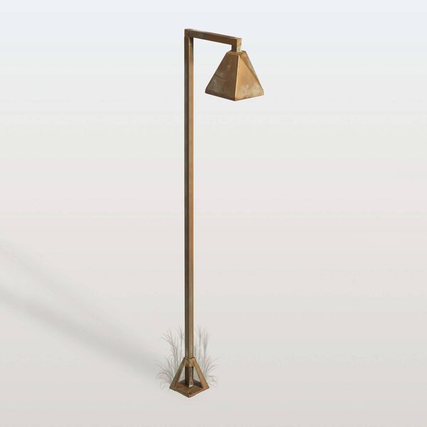 Moretti Luce Lampioncino da giardino Silva Edge, Bronzo / Ottone antico, Ottone, Campagna / Rustiche, Lampada LED da esterni