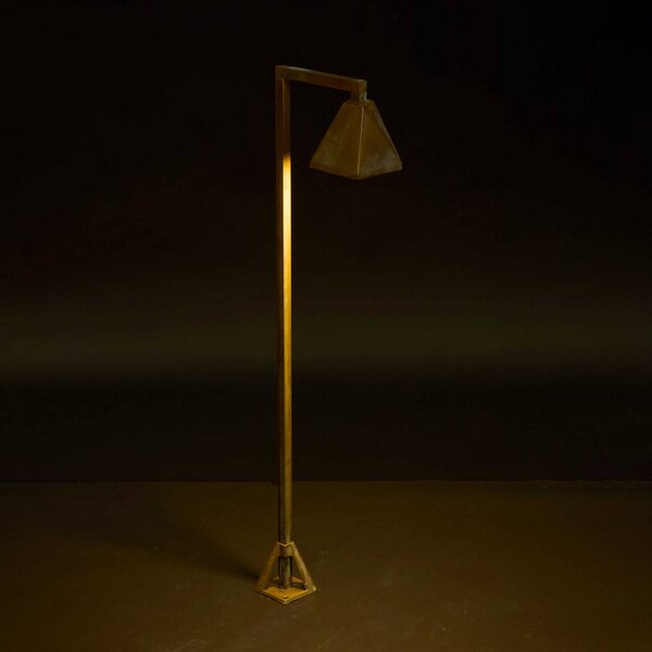 Moretti Luce Lampioncino da giardino Silva Edge, Bronzo / Ottone antico, Ottone, Campagna / Rustiche, Lampada LED da esterni