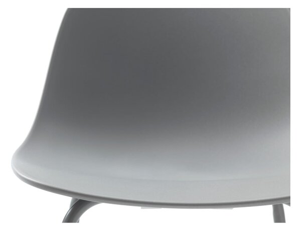 Sgabello da bar grigio in plastica (altezza della seduta 67,5 cm) Whitby – Unique Furniture