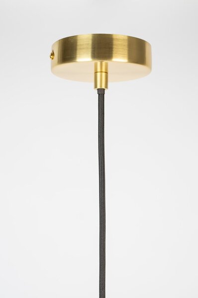 Lampada a sospensione color oro con paralume in vetro ø 12 cm Robin - White Label