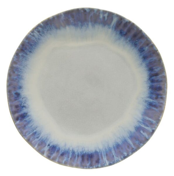 Piatto in gres blu e bianco , ⌀ 26,5 cm Brisa - Costa Nova