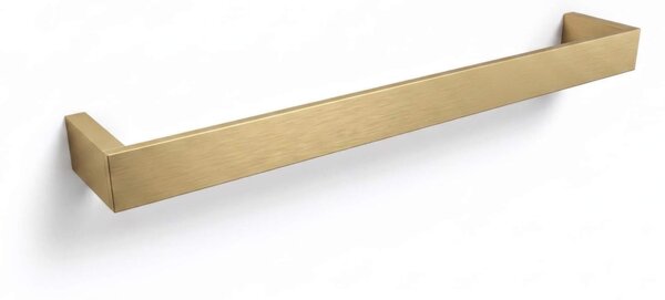 Porta Salviette CM60 LAPIANA Materiale Ottone e ZAMA Dimensioni 60x7xh3,5 cm in oro spazzolato opaco Garanzia di durata made In Italy
