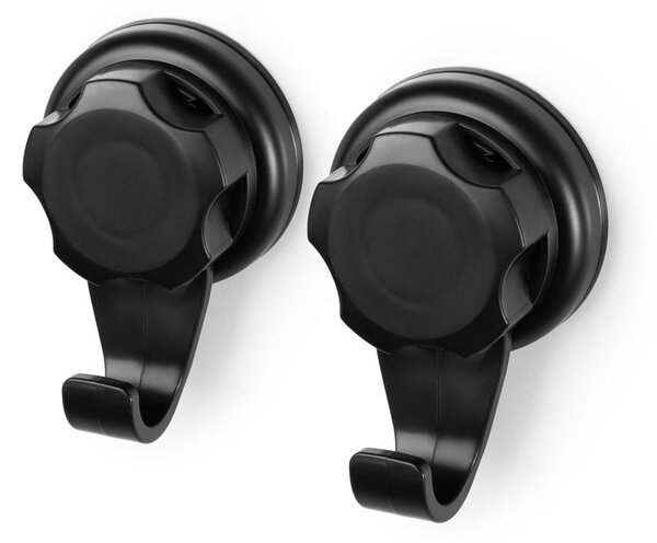 Set di ganci senza foratura neri in acciaio 2 pz Bestlock – Compactor