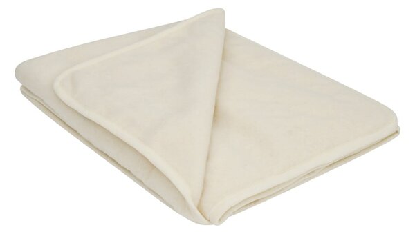 Coperta beige in lana merino, 130 x 170 cm - Native Natural
