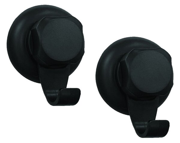 Set di ganci senza foratura neri in acciaio 2 pz Bestlock – Compactor