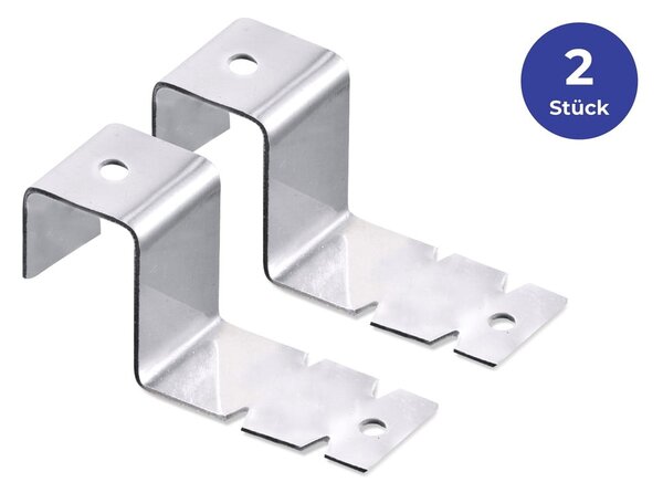 Ganci in acciaio inox in set da 2 - Maximex